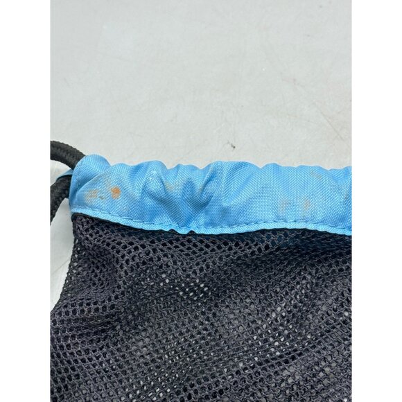 Fin fun Shark Fin Swim Mesh Bag Black/Blue drawstring 12.5x14" READ - Picture 3 of 6